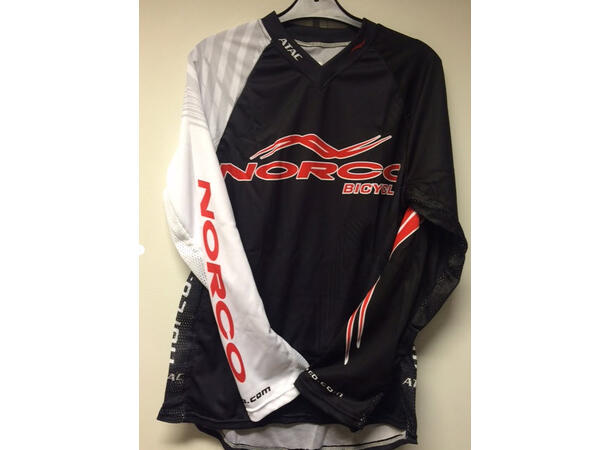 TRØYE NORCO DH SORT STR. M 